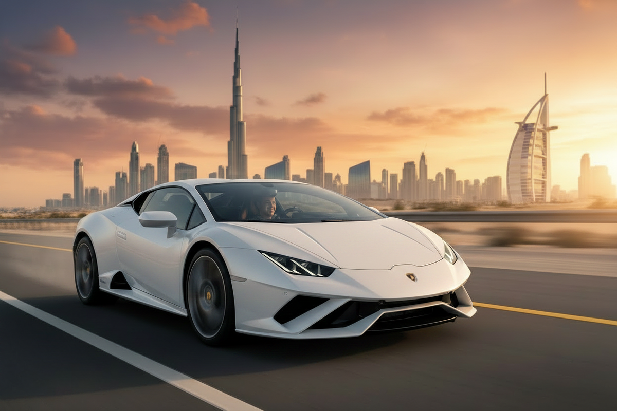 Hero Bild – Weißer Lamborghini Temerario Dubai